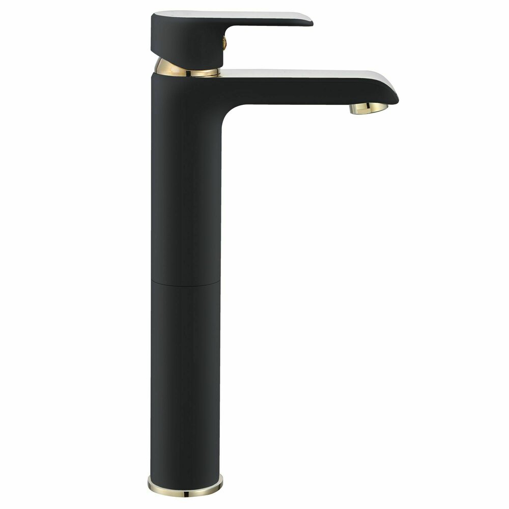 Rea Bloom High Basin Mixer Black - Gold