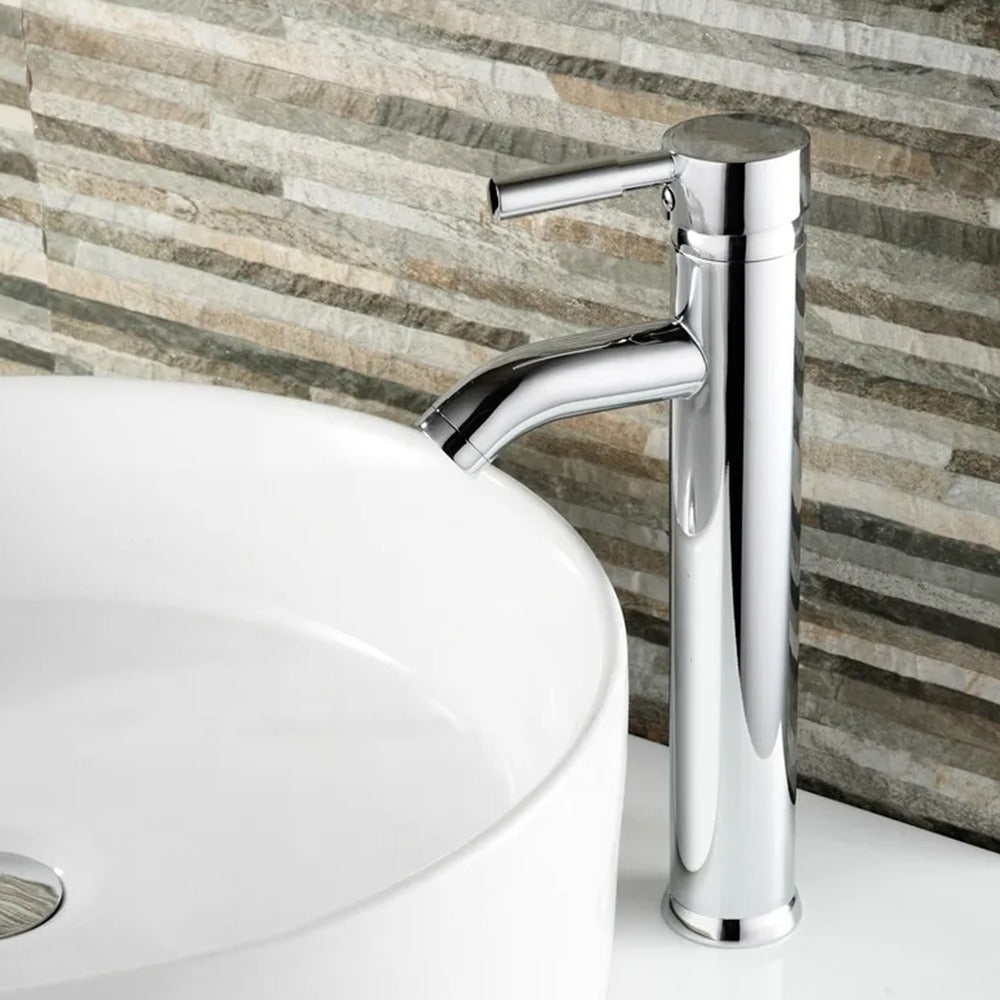 Rea Graf Tall Basin Mixer in Glossy Chrome