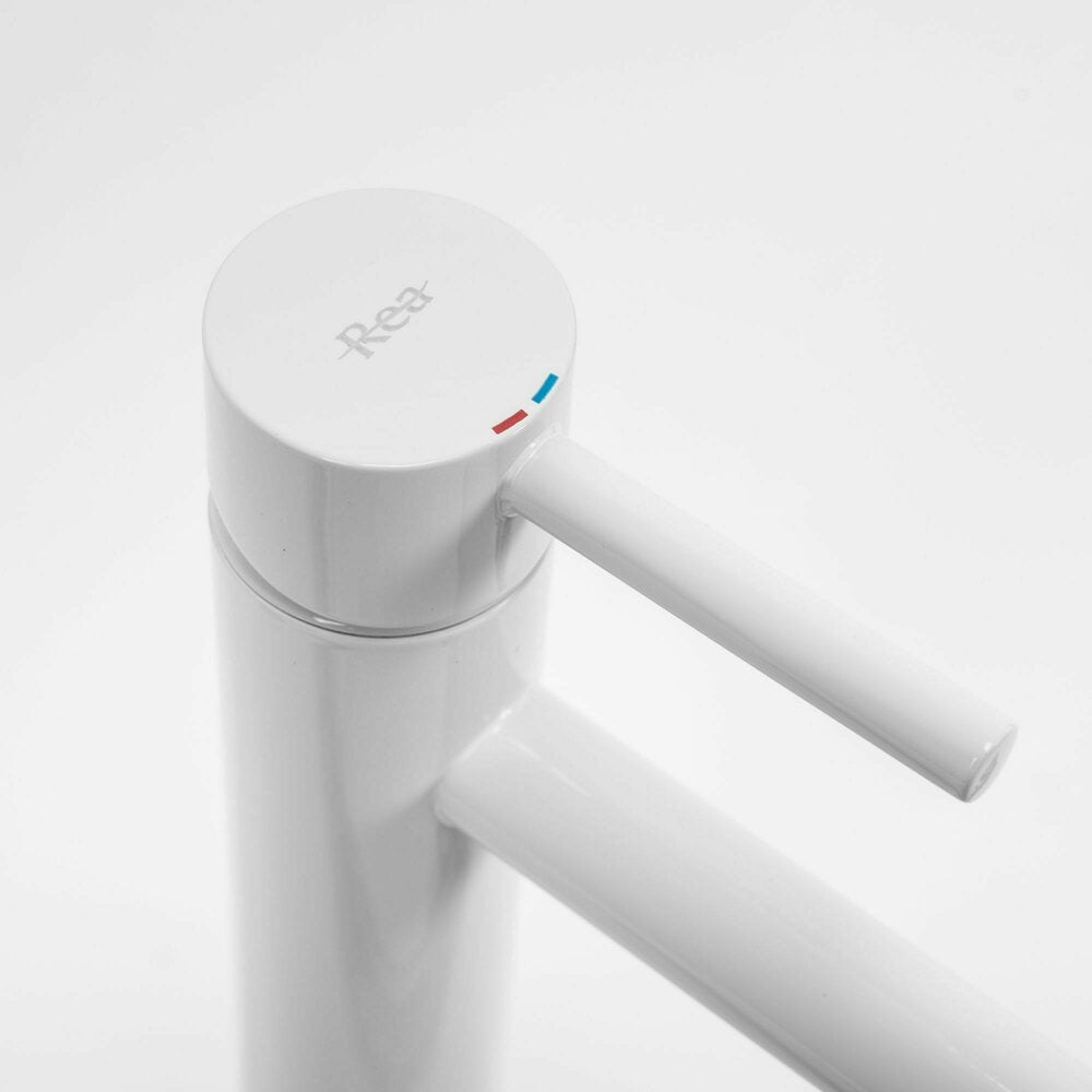 Rea Lungo High Basin Mixer Tap White