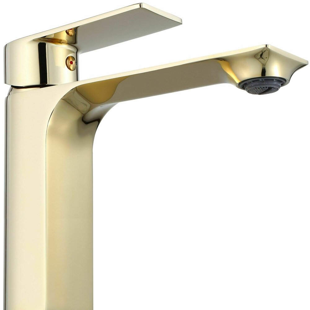 Rea Urban High Basin Mixer Tap Glossy Gold