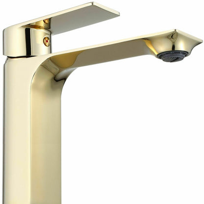 Rea Urban High Basin Mixer Tap Glossy Gold