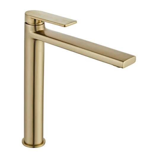 Rea Verso Tall Basin Mixer in Brushed Gold