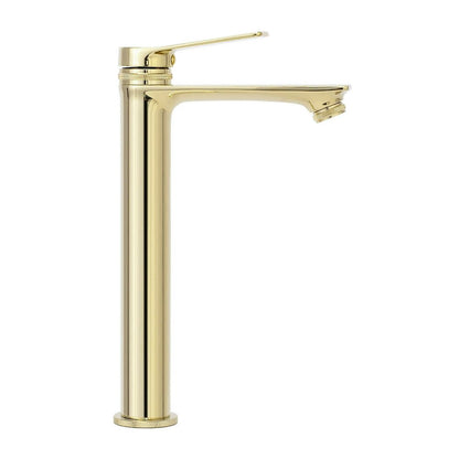 Rea Viral High Basin Mixer in Glossy Gold