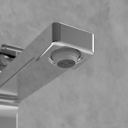 Висок смесител за умивалник Villeroy&Boch Architectura Square хром гланц с Push-Open вентил