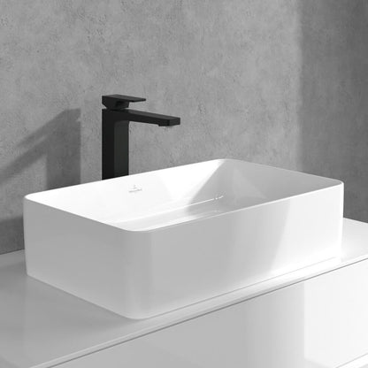 Висок смесител за мивка Villeroy&Boch Architectura Square черен мат с Push-Open вентил
