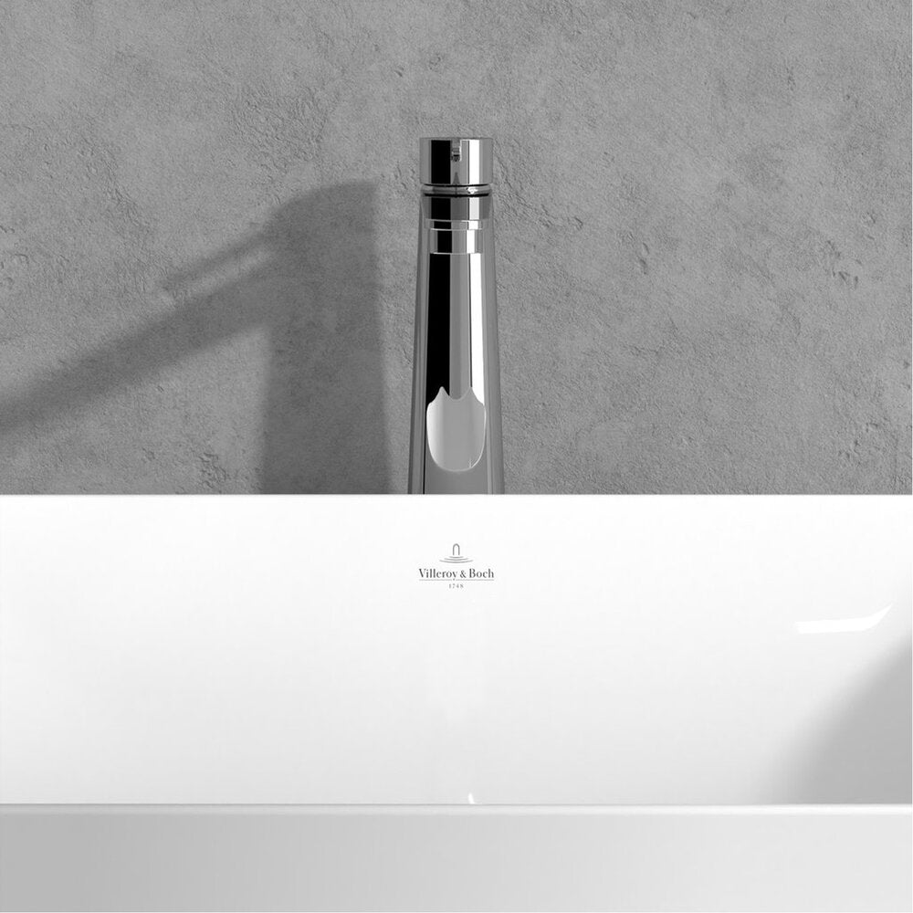 Висока смесител за умивалник Villeroy&Boch Conum с един лост хром гланц с Push-Open вентил