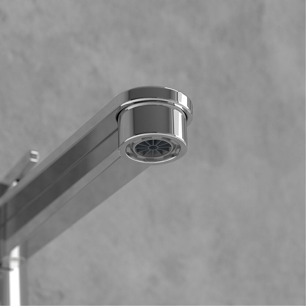 Висока смесител за умивалник Villeroy&Boch Conum с един лост хром гланц с Push-Open вентил
