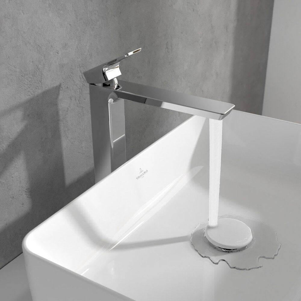 Висок смесител за мивка Villeroy&Boch Subway 3.0 с един лост хром