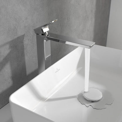 Висок смесител за мивка Villeroy&Boch Subway 3.0 с един лост хром