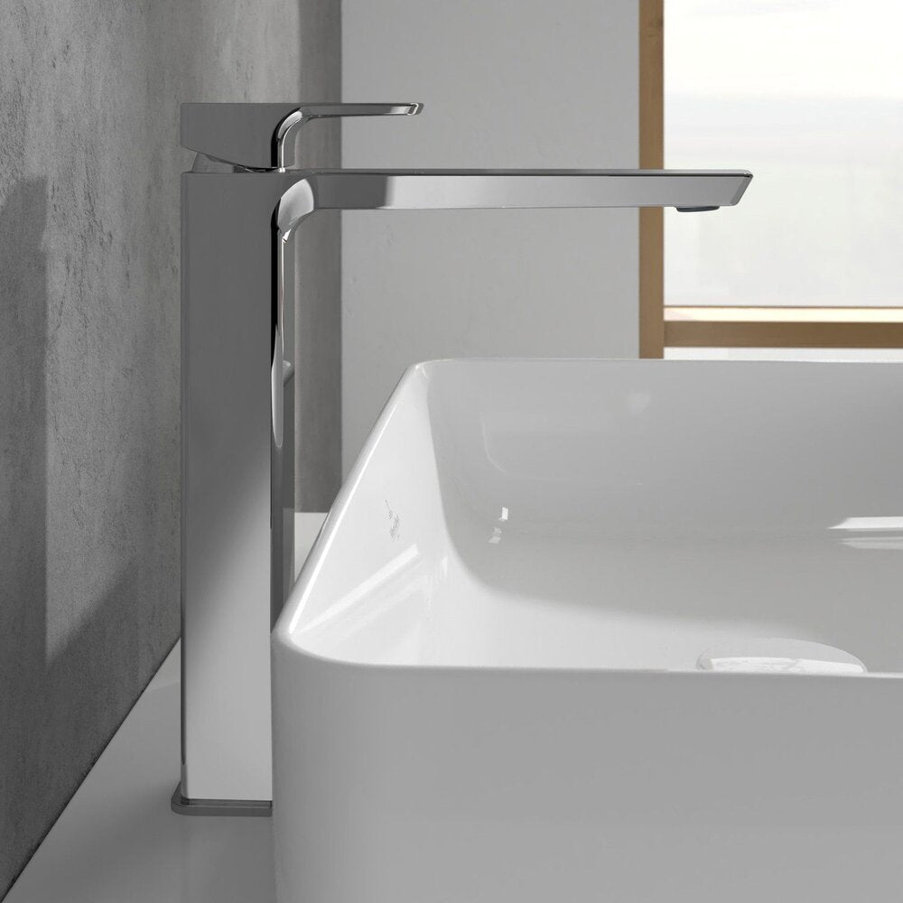 Висок смесител за мивка Villeroy&Boch Subway 3.0 с един лост хром