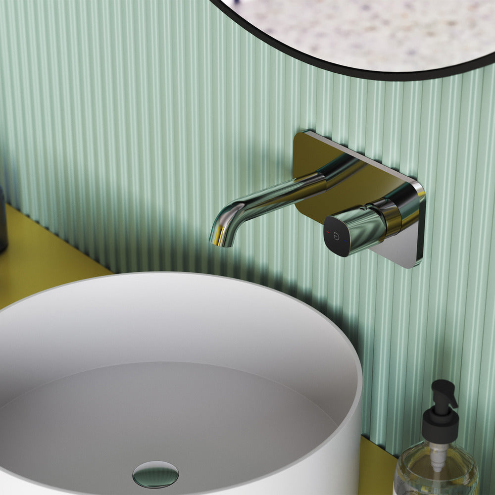 Built-in Washbasin Mixer FDesign Meandro Glossy Chrome with Concealed Body