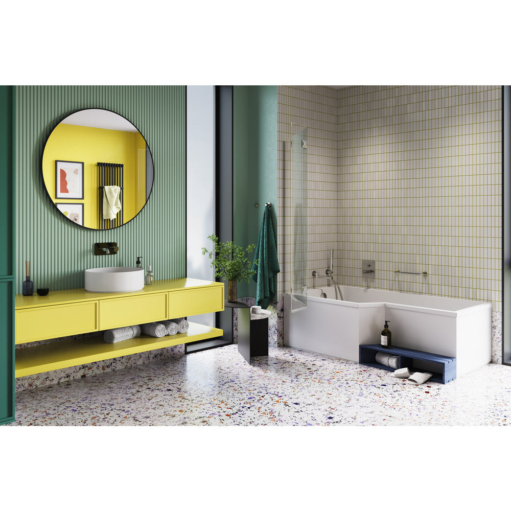 Built-in Washbasin Mixer FDesign Meandro Glossy Chrome with Concealed Body