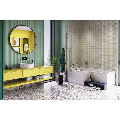 Built-in Washbasin Mixer FDesign Meandro Glossy Chrome with Concealed Body