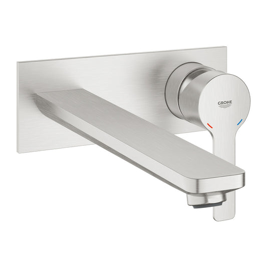 Вградена батерия за мивка Grohe Lineare L хромирана Supersteel без вграден корпус