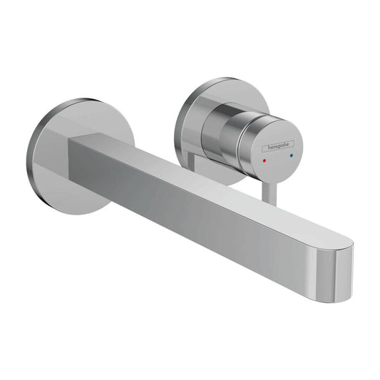Hansgrohe Finoris Chrome Wall-Mounted Basin Mixer 22.5 cm