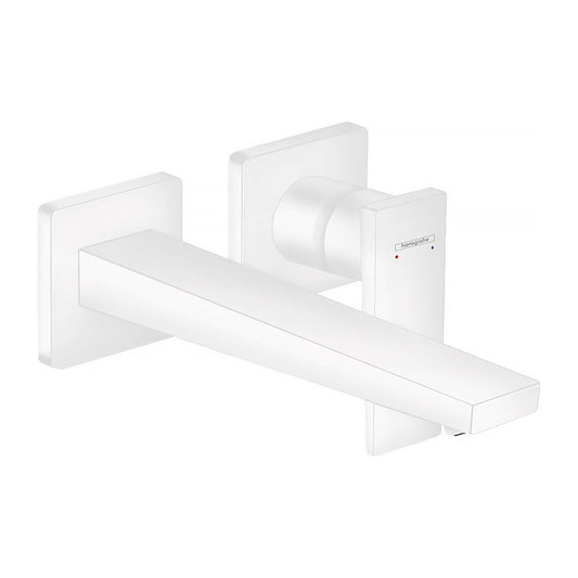 Hansgrohe Metropol 225 Matte White Wall-Mounted Basin Mixer