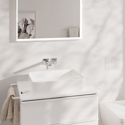 Вградена батерия за мивка Hansgrohe Tecturis E с хромирано покритие без вградена част