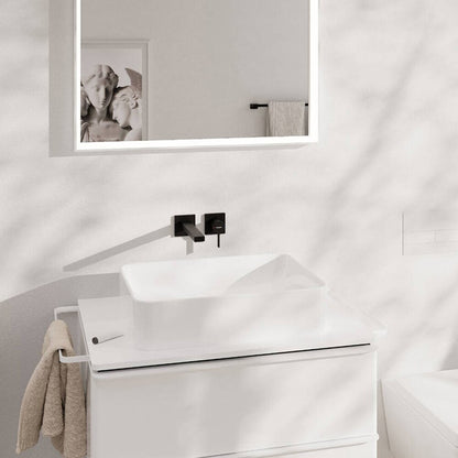 Вградена батерия за мивка Hansgrohe Tecturis E матово черно без вградена част