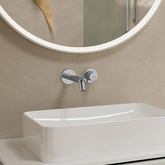 Вградена батерия за мивка Hansgrohe Tecturis S хром гланц без вградено тяло