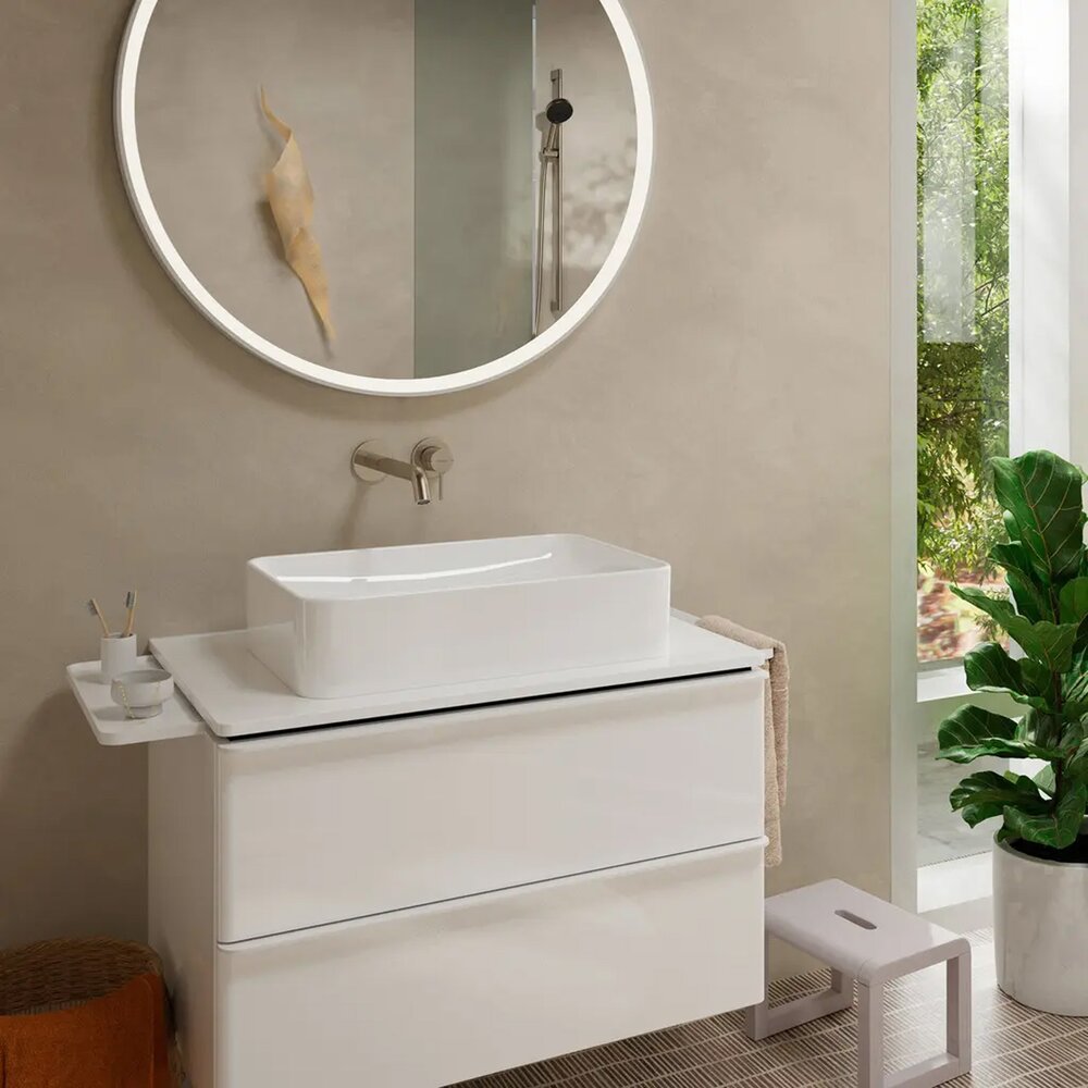 Вградена батерия за мивка Hansgrohe Tecturis S EcoSmart+ хром 22.5 cm без вградена част