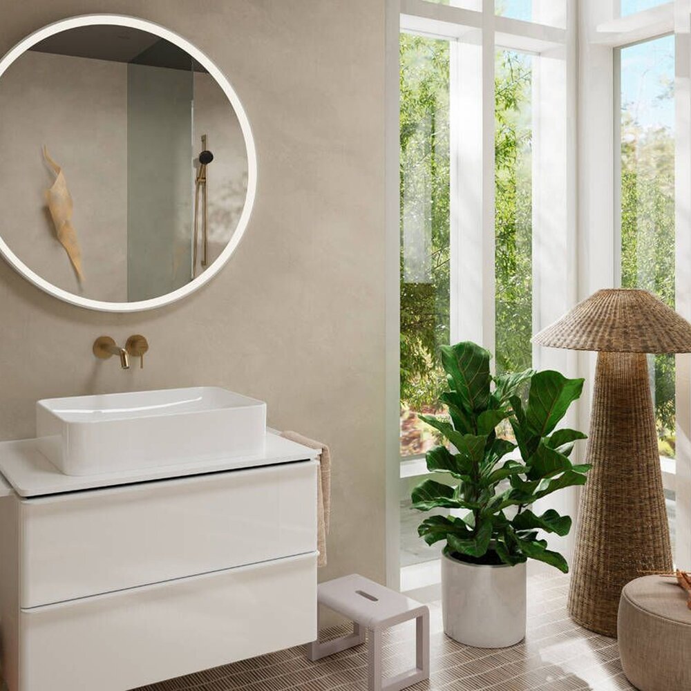 Вградена батерия за мивка Hansgrohe Tecturis S матово бронзово без вградена част