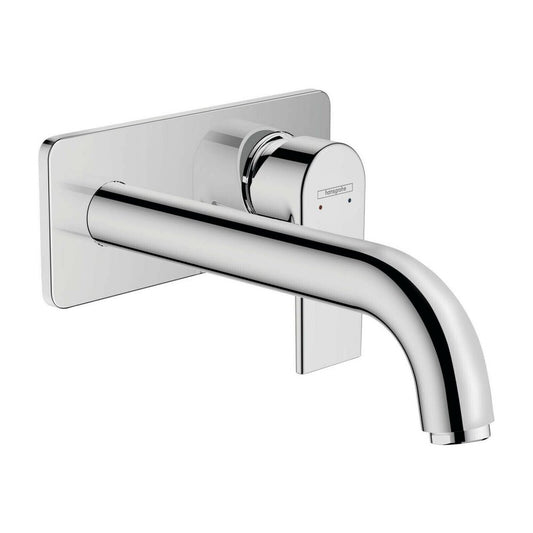 Hansgrohe Vernis Shape Wall-Mounted Basin Mixer 20 cm Chrome Without Concealed Body