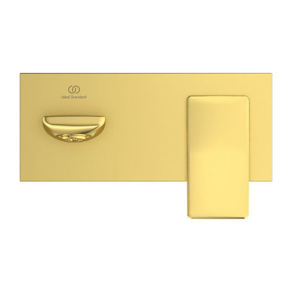 Built-in Basin Mixer Ideal Standard Atelier Conca 180 Brushed Gold without Concealed Body