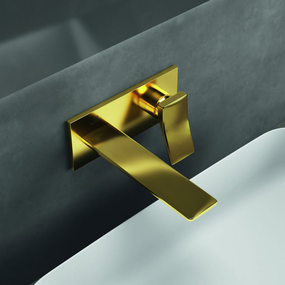 Built-in Basin Mixer Ideal Standard Atelier Conca 180 Brushed Gold without Concealed Body