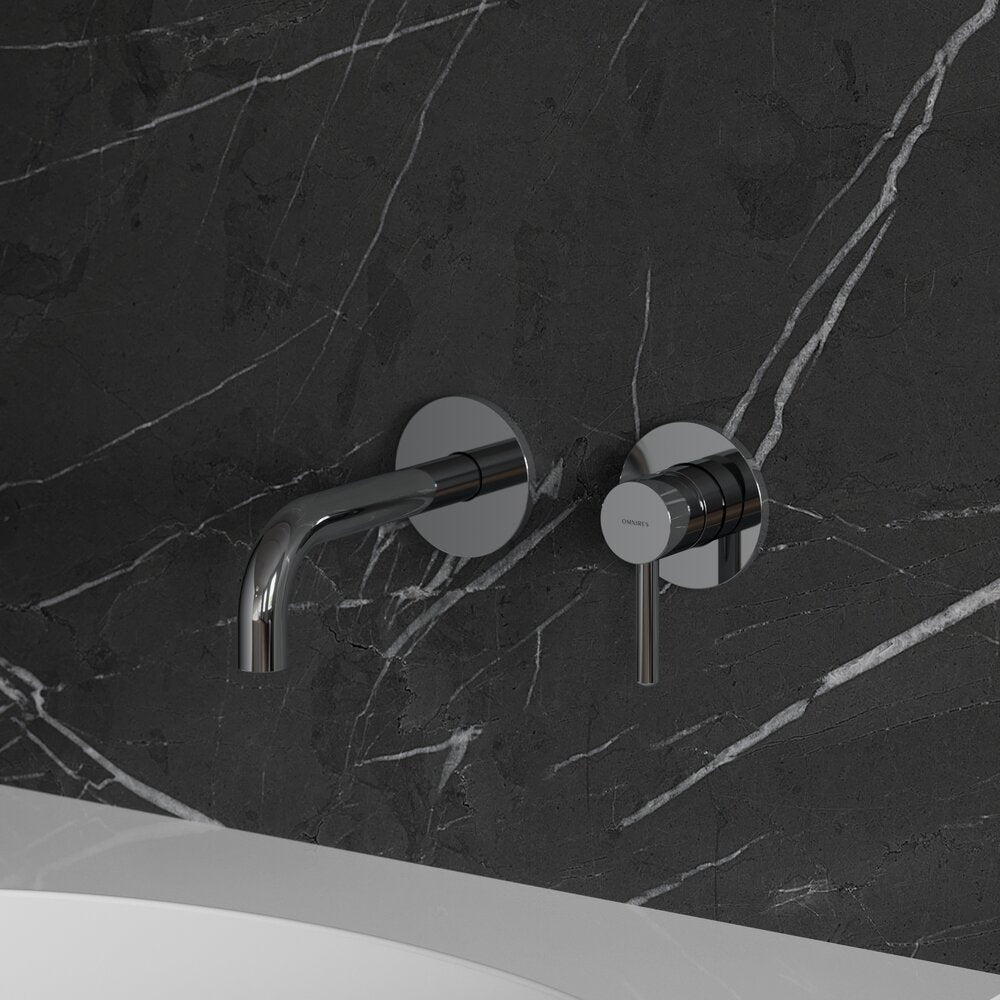Omnires Y Built-in Basin Mixer 18 cm with Concealed Body