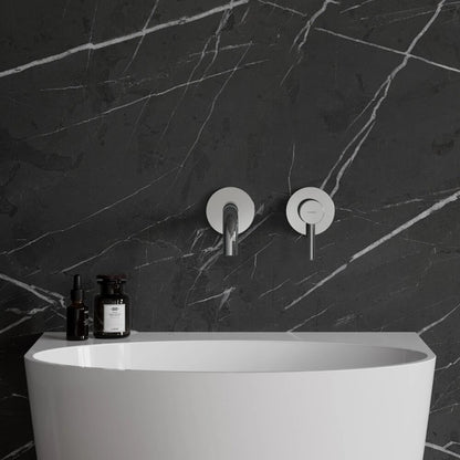 Вградена смесителна батерия за мивка Omnires Y с един лост, хромирано покритие без вградена част
