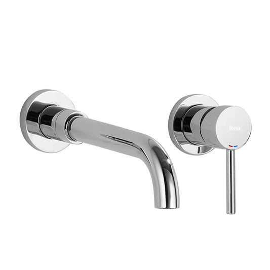 Rea Lungo Built-in Basin Mixer in Glossy Chrome