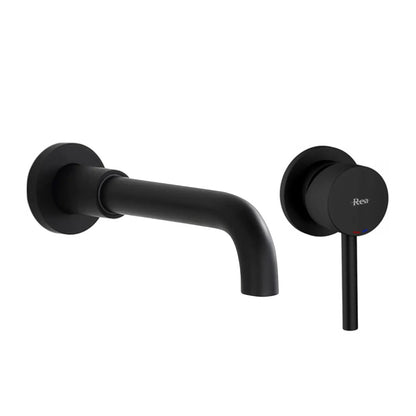 Rea Lungo Built-in Basin Mixer in Matte Black