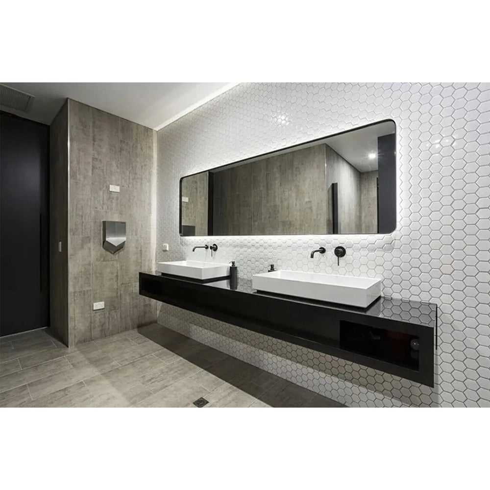 Rea Lungo Built-in Basin Mixer in Matte Black