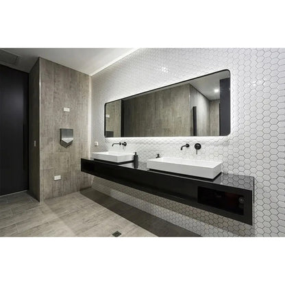 Rea Lungo Built-in Basin Mixer in Matte Black