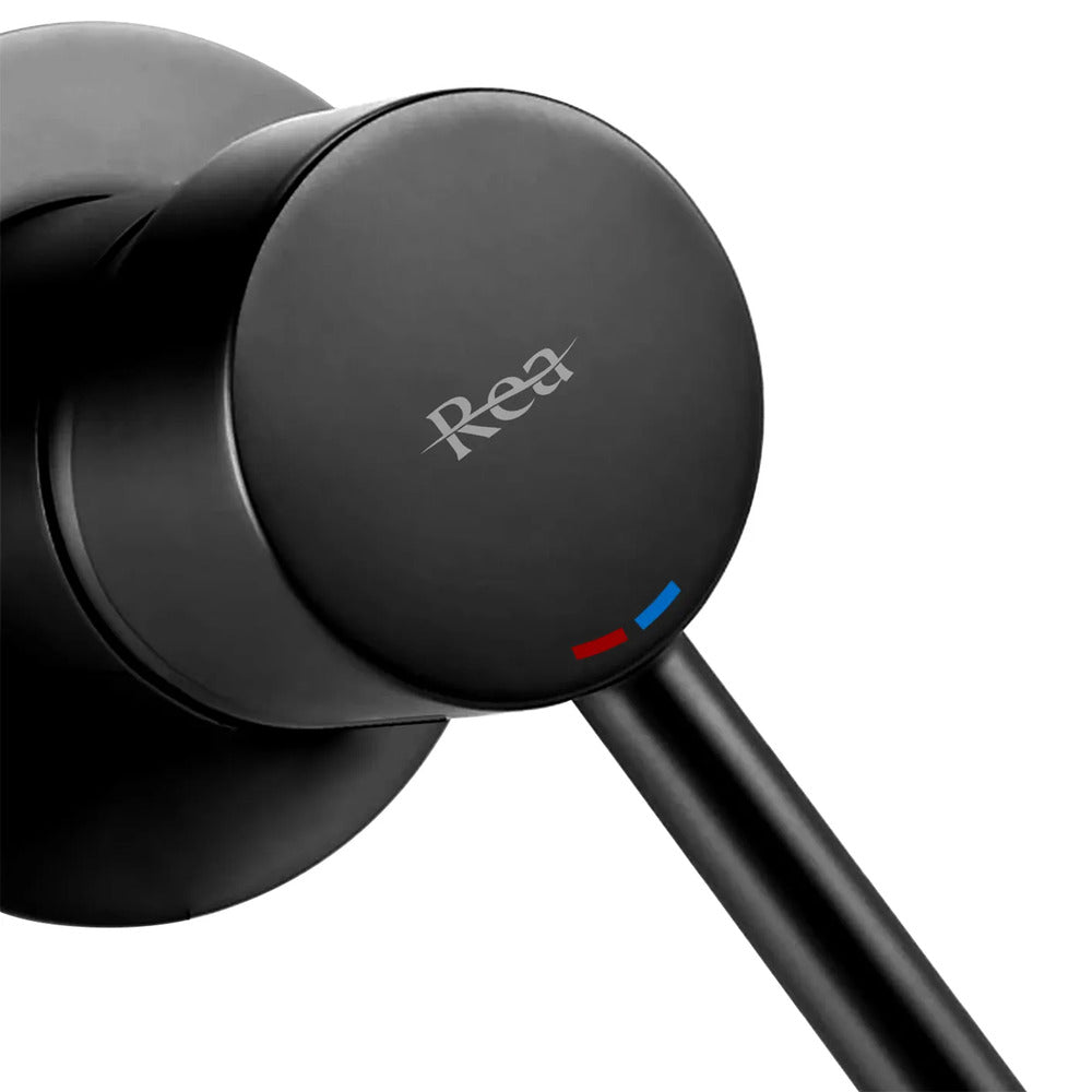 Rea Lungo Built-in Basin Mixer in Matte Black