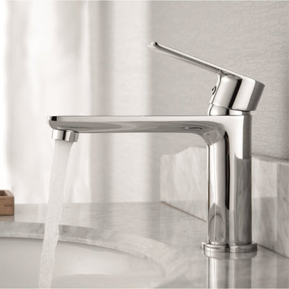 Basin Mixer Inter Ceramic Elmira Single-Handle Glossy Chrome