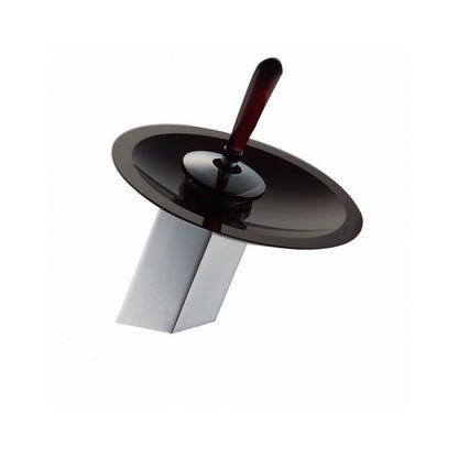 Inter Ceramic Orekio Single-Handle Sink Faucet Chrome - Black Glass