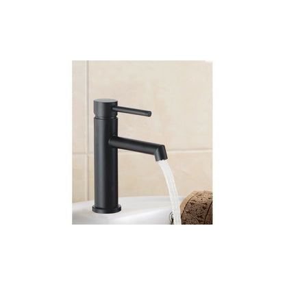 Inter Ceramic SS Single-Handle Sink Faucet Matte Black