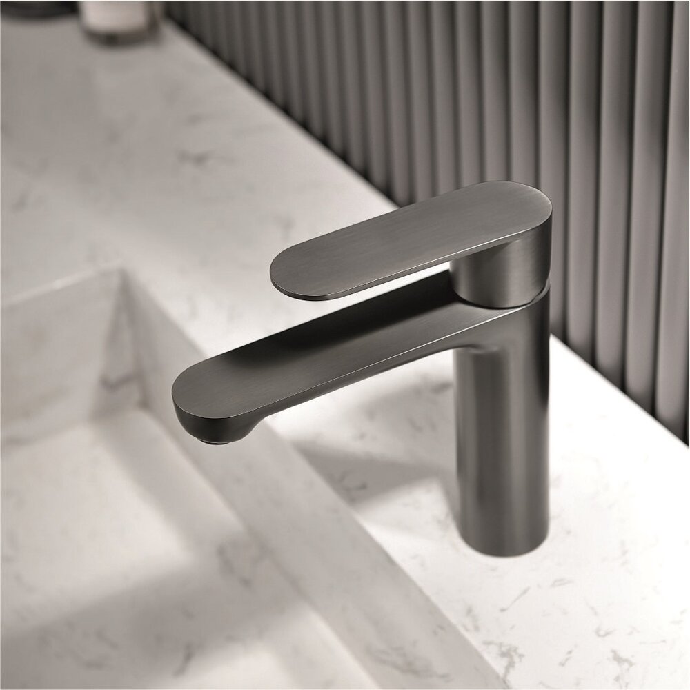 Inter Ceramic Venice Single-Handle Sink Faucet Matte Gray - Gun Gray