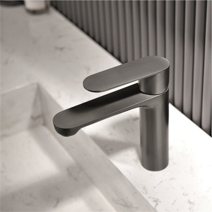 Inter Ceramic Venice Single-Handle Sink Faucet Matte Gray - Gun Gray