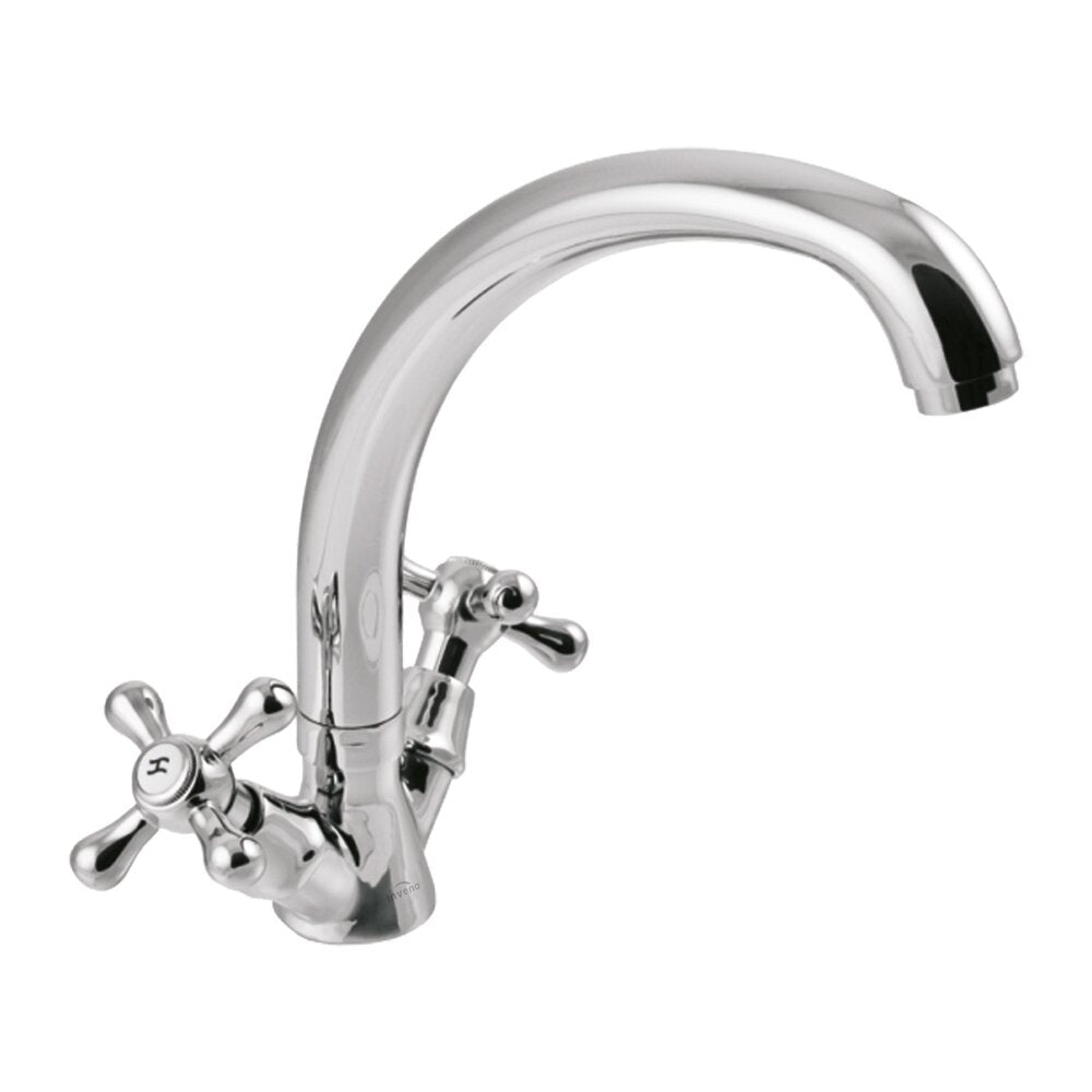 Invena Roma Double Control Basin Mixer Chrome