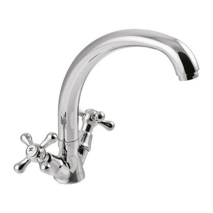 Invena Roma Double Control Basin Mixer Chrome
