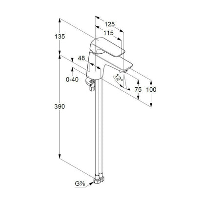 Kludi Ameo Basin Mixer Chrome