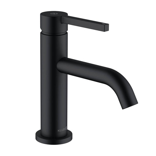Black Matte Kludi Nova Fonte Pura Single-Handle Faucet