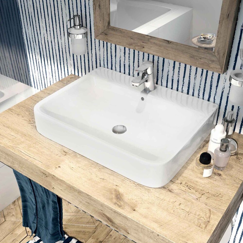 Смесител за мивка Kludi Pure&Easy с един лост, хромирано покритие без вентил