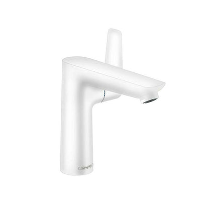 Смесител за мивка с една ръкохватка мат бял Hansgrohe Talis E 150