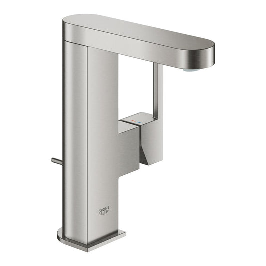 Grohe Plus M Supersteel Chrome Single-Lever Basin Mixer