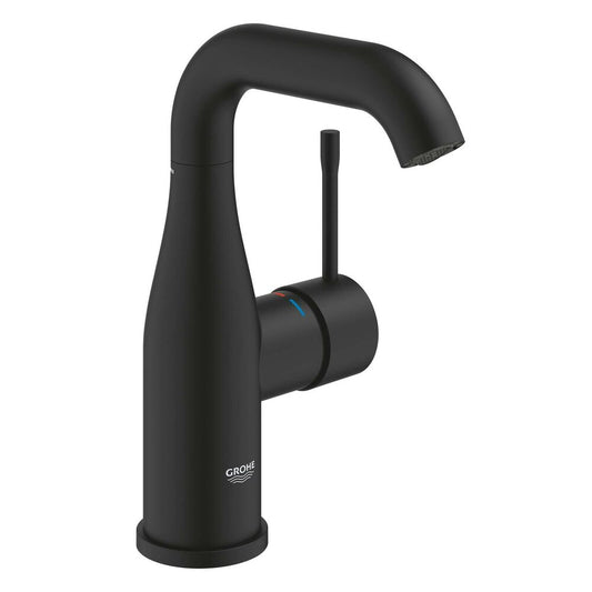 Матирана черна смесителна батерия за умивалник Grohe Essence M без вентил