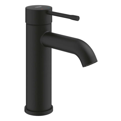 Черен матов смесител за умивалник Grohe Essence S без вентил
