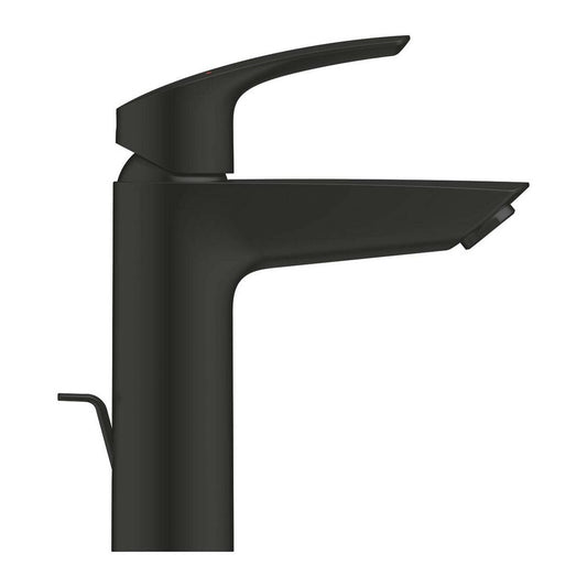 Single-lever basin mixer matte black Grohe Eurosmart New M